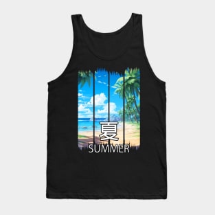 Summer Paradise Beach Landscape – Anime Shirt Tank Top